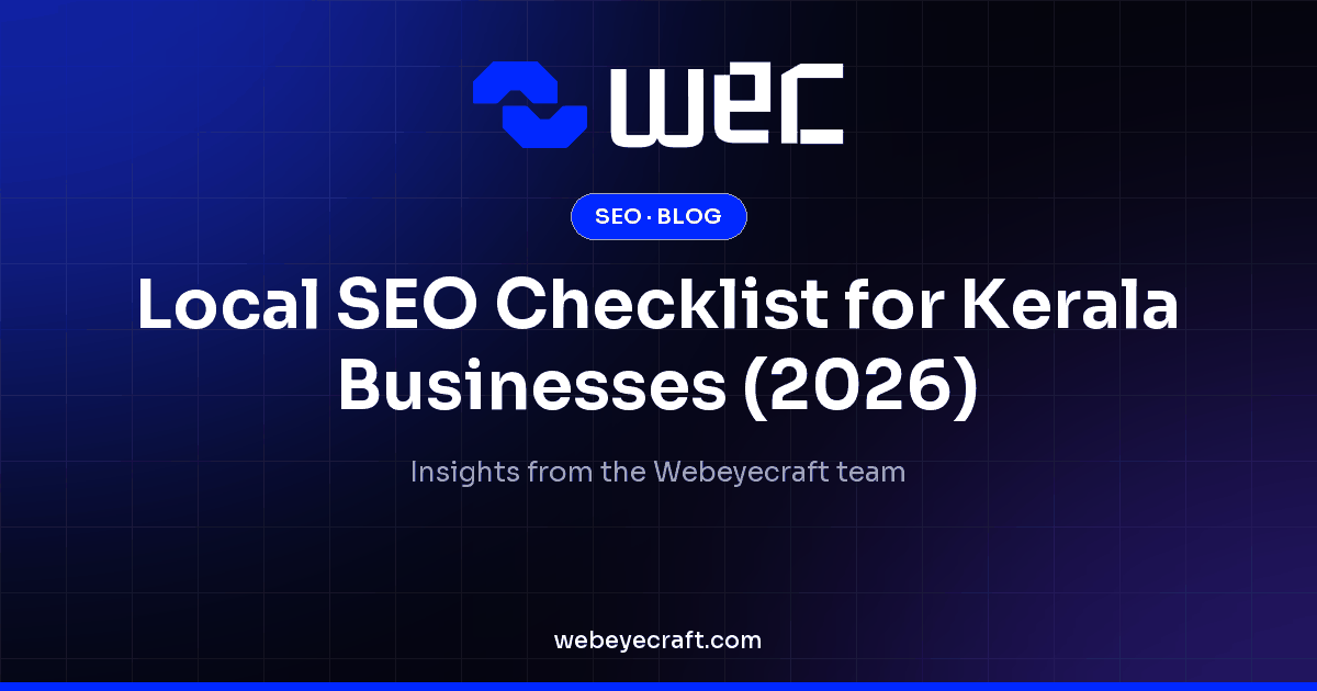 Local SEO Checklist for Kerala Businesses (2026)